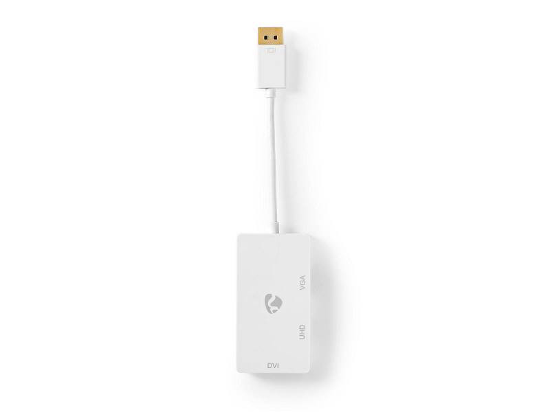 Nedis CCGP37366WT02 DisplayPort Multipoort-Adapterkabel | Mini-DisplayPort Male - VGA Female + DVI-D 24+1-Pins Female...