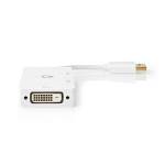 Nedis CCGP37366WT02 DisplayPort Multipoort-Adapterkabel | Mini-DisplayPort Male - VGA Female + DVI-D 24+1-Pins Female...