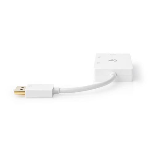 Nedis CCGP37366WT02 DisplayPort Multipoort-Adapterkabel | Mini-DisplayPort Male - VGA Female + DVI-D 24+1-Pins Female...