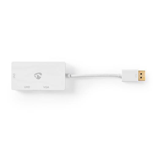 Nedis CCGP37366WT02 DisplayPort Multipoort-Adapterkabel | Mini-DisplayPort Male - VGA Female + DVI-D 24+1-Pins Female...