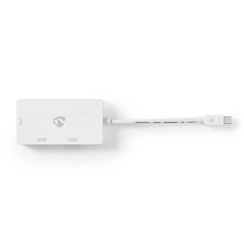 Nedis CCGP37466WT02 Mini-DisplayPort Multipoort-Adapterkabel | Mini-DisplayPort Male - VGA Female + DVI-D 24+1-Pins F...