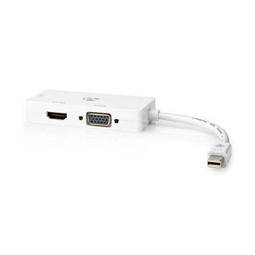 Nedis CCGP37466WT02 Mini-DisplayPort Multipoort-Adapterkabel | Mini-DisplayPort Male - VGA Female + DVI-D 24+1-Pins F...