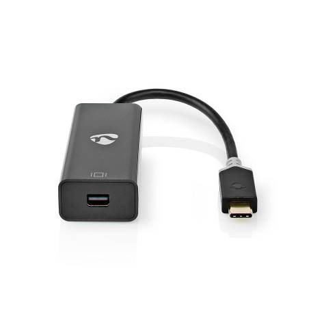 Nedis CCBW64452AT02 USB-Adapter | USB 3.2 Gen 1 | USB Type-C™ Male | Mini DisplayPort | 0.20 m | Rond | Verguld | PVC...