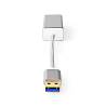 Nedis CCTB61950AL02 USB-Adapter | USB 3.2 Gen 1 | USB Type-A | RJ45 Female | Verguld | Recht | 0.20 m | Rond | Gebrei...