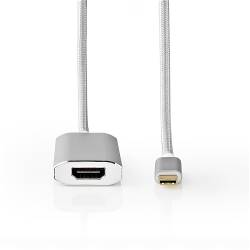 Nedis CCTB64680AL20 USB-Adapter | USB 3.2 Gen 1 | USB Type-C™ Male | HDMI™ Connector | 2.00 m | Rond | Verguld | Gebr...