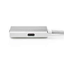 Nedis CCTB64680AL20 USB-Adapter | USB 3.2 Gen 1 | USB Type-C™ Male | HDMI™ Connector | 2.00 m | Rond | Verguld | Gebr...