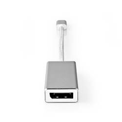 Nedis CCTB64450AL02 USB-Adapter | USB 3.2 Gen 1 | USB-C™ Male | DisplayPort Male | 5 Gbps | 0.20 m | Rond | Verguld |...