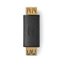 Nedis CCBW60900AT USB-Adapter | USB 3.2 Gen 1 | USB-A Female | USB-A Female | 5 Gbps | Verguld | Antraciet | Doos