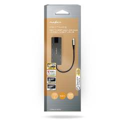 Nedis CCBW64775AT02 USB-Adapter | USB 3.2 Gen 1 | USB-C™ Female | HDMI™ Output / RJ45 Female / SD / 2x USB-C™ / 3,5 m...