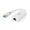 Nedis CCBW61950WT02 USB-A Adapter | USB 3.2 Gen 1 | USB-A Male | RJ45 Female | 1 Gbps | 0.20 m | Rond | Verguld | PVC...