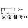 Fusibles lac Zekering 6.35 x 32mm snel 2a (10st./doos) (2)