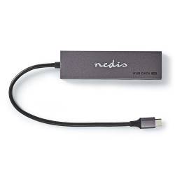 Nedis UHUBU3450AT USB-Hub | 1x USB-C™ 3.2 Gen 2 Male | 2x USB-A 3.2 Gen 2 Female / 2x USB-C™ 3.2 Gen 2 Female | 4-Poo...