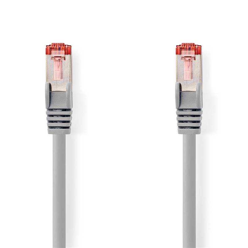 Nedis CCGL85221GY75 CAT6-kabel | RJ45 Male | RJ45 Male | S/FTP | 7.50 m | Rond | LSZH | Grijs | Label