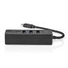 Nedis CCGB64250BK01 USB-Hub | 1x USB-C™ | 3x USB A Female | 5-Poorts poort(en) | USB 3.2 Gen 1 | USB Gevoed | 5 Gbps ...