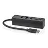 Nedis CCGB64250BK01 USB-Hub | 1x USB-C™ | 3x USB A Female | 5-Poorts poort(en) | USB 3.2 Gen 1 | USB Gevoed | 5 Gbps ...