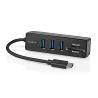 Nedis CCGB64250BK01 USB-Hub | 1x USB-C™ | 3x USB A Female | 5-Poorts poort(en) | USB 3.2 Gen 1 | USB Gevoed | 5 Gbps ...