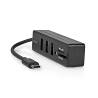 Nedis CCGB64250BK01 USB-Hub | 1x USB-C™ | 3x USB A Female | 5-Poorts poort(en) | USB 3.2 Gen 1 | USB Gevoed | 5 Gbps ...