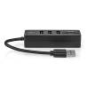 Nedis CCGB61250BK01 USB-Hub | USB-A Male | 3x USB A Female | 5-Poorts poort(en) | USB 3.2 Gen 1 | USB Gevoed | 5 Gbps...