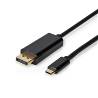 Nedis CCGL64352BK20 USB-C™ Adapter | USB 3.2 Gen 1 | USB-C™ Male | DisplayPort Male | 4K@60Hz | 2.00 m | Rond | Vergu...