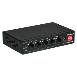 Edimax GS-1105PE 5-poorts Gigabit PoE+ schakelaar met lange reikwijdte, 4 PoE+ poorten en DIP-schakelaar