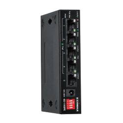 Edimax GS-1105PE 5-poorts Gigabit PoE+ schakelaar met lange reikwijdte, 4 PoE+ poorten en DIP-schakelaar