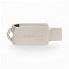 Nedis FDRIUC364SI Flash Drive | 64 GB | USB-A / USB-C™ | Leessnelheid: 90 MB/s | Schrijfsnelheid: 20 MB/s