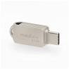 Nedis FDRIUC364SI Flash Drive | 64 GB | USB-A / USB-C™ | Leessnelheid: 90 MB/s | Schrijfsnelheid: 20 MB/s