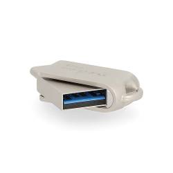 Nedis FDRIUC364SI Flash Drive | 64 GB | USB-A / USB-C™ | Leessnelheid: 90 MB/s | Schrijfsnelheid: 20 MB/s