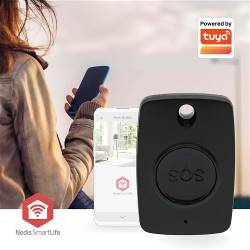 Nedis ZBPB10BK Smart Home Paniekknop | Zigbee 3.0 | Batterijtype: CR2450 | Zwart