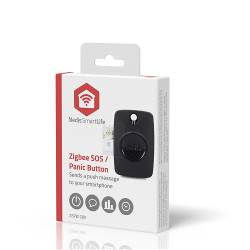 Nedis ZBPB10BK Smart Home Paniekknop | Zigbee 3.0 | Batterijtype: CR2450 | Zwart