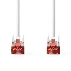 Nedis CCGL85221WT05 CAT6 Netwerkkabel | RJ45 Male | RJ45 Male | S/FTP | 0.50 m | Rond | LSZH | Wit | Label