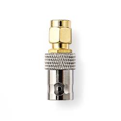 Nedis CSGB02961GD SMA-Adapter | SMA Male | BNC Female | Verguld | 50 Ohm | Recht | Koper | Goud | 2 Stuks | Doos