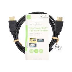 Nedis CVGL34000BK15 High Speed ​​HDMI™-Kabel met Ethernet | HDMI™ Connector | HDMI™ Connector | 4K@30Hz | ARC | 10.2 ...