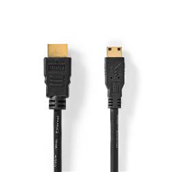 Nedis CVGL34500BK15 High Speed ​​HDMI™-Kabel met Ethernet | HDMI™ Connector | HDMI™ Mini-Connector | 4K@30Hz | 10.2 G...