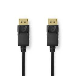 Nedis CCGL38010BK20 DisplayPort-Kabel | DisplayPort Male | DisplayPort Male | 8K@60Hz | Verguld | 2.00 m | Rond | PVC...