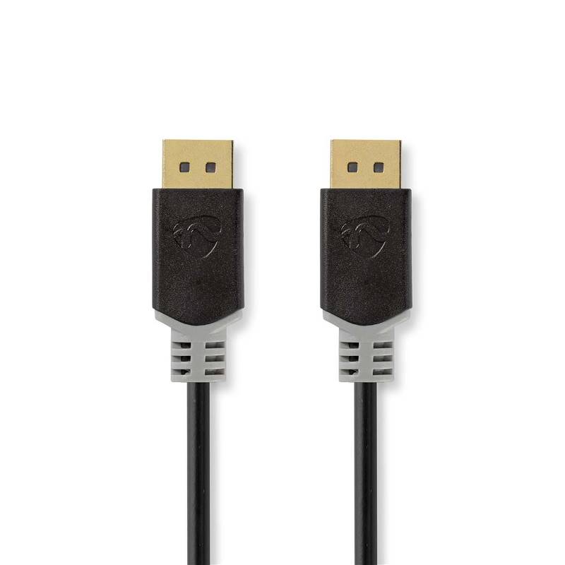 Nedis CCBW38010AT20 DisplayPort-Kabel | DisplayPort Male | DisplayPort Male | 8K@60Hz | Verguld | 2.00 m | Rond | PVC...