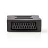 Nedis CVGB31950BK SCART-Adapter | SCART Female | SCART Female | Vernikkeld | Recht | ABS | Zwart | 1 Stuks | Doos