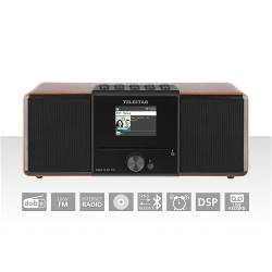 Telestar 30-320-01 DIRA S32i CD EWF Multifunctionele Stereo Radio met CD-speler DAB+ / FM / Internet / Bluetooth Hout
