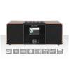 Telestar 30-320-01 DIRA S32i CD EWF Multifunctionele Stereo Radio met CD-speler DAB+ / FM / Internet / Bluetooth Hout