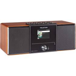 Telestar 30-320-01 DIRA S32i CD EWF Multifunctionele Stereo Radio met CD-speler DAB+ / FM / Internet / Bluetooth Hout