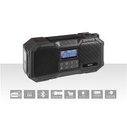 Imperial 22-105-00 DABMAN OR 1 Robuuste DAB+ / FM / Bluetooth Buitenradio / Zwengelradio Zwart