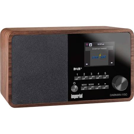 Imperial 22-260-00 DABMAN i150 Compacte Hybride Radio DAB+ / FM / Internet Hout-look