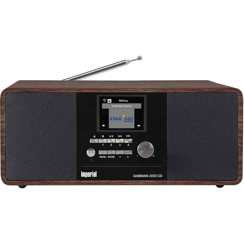 Imperial 22-235-00 DABMAN i200 CD Multifunctionele radio DAB+ / FM / Internet / Bluetooth Houtlook