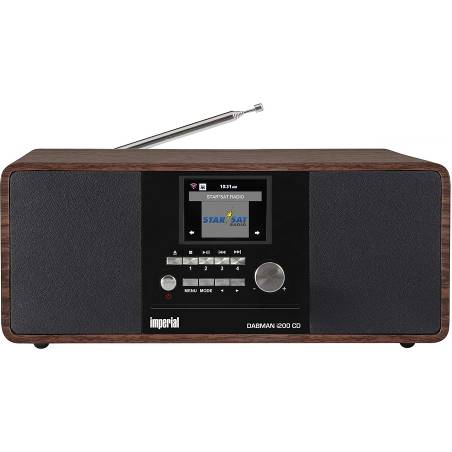 Imperial 22-235-00 DABMAN i200 CD Multifunctionele radio DAB+ / FM / Internet / Bluetooth Houtlook