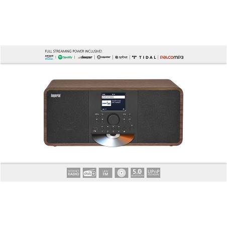 Imperial 22-238-00 DABMAN i205 CD Hybride Stereo Radio DAB+ / FM / Internet / Bluetooth Houtlook