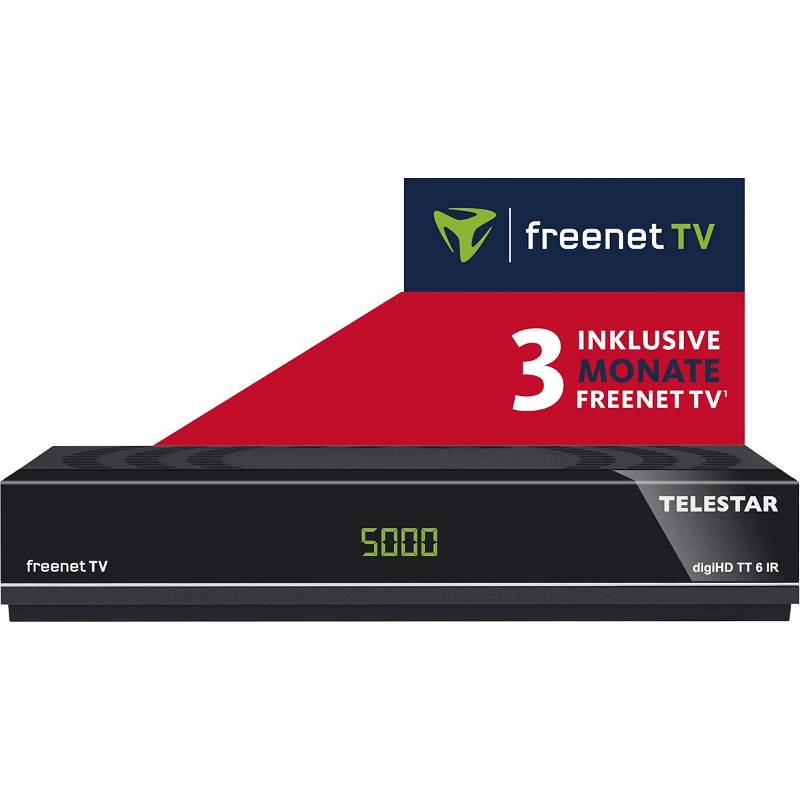 Telestar 5310487 digiHD TT 6 IR Klein formaat DTT 2 HD set-top-box incl. 3 maanden freenet