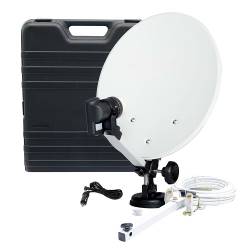 Telestar 5103309 Camping schotel Antenne systeem zonder ontvanger (incl. enkele LNB, kompas, 10m kabel, diverse houders)