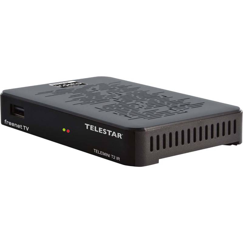 Telestar 5310489-12 TELEMINI T2 IR extreem compacte DVB-T2/DVB-C HDTV-ontvanger (incl. 12 maanden freenet TV)