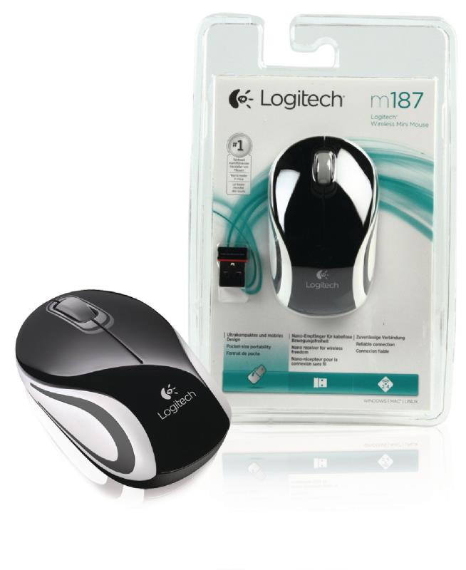 Verlichting Raadplegen commentator Logitech M187 draadloze mini muis zwart | ElectronicaBalie.nl