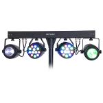 Ibiza Light DJLIGHT60 Licht standaard met 2 rgbw par cans + 2 rgbwa moon flowers (1)